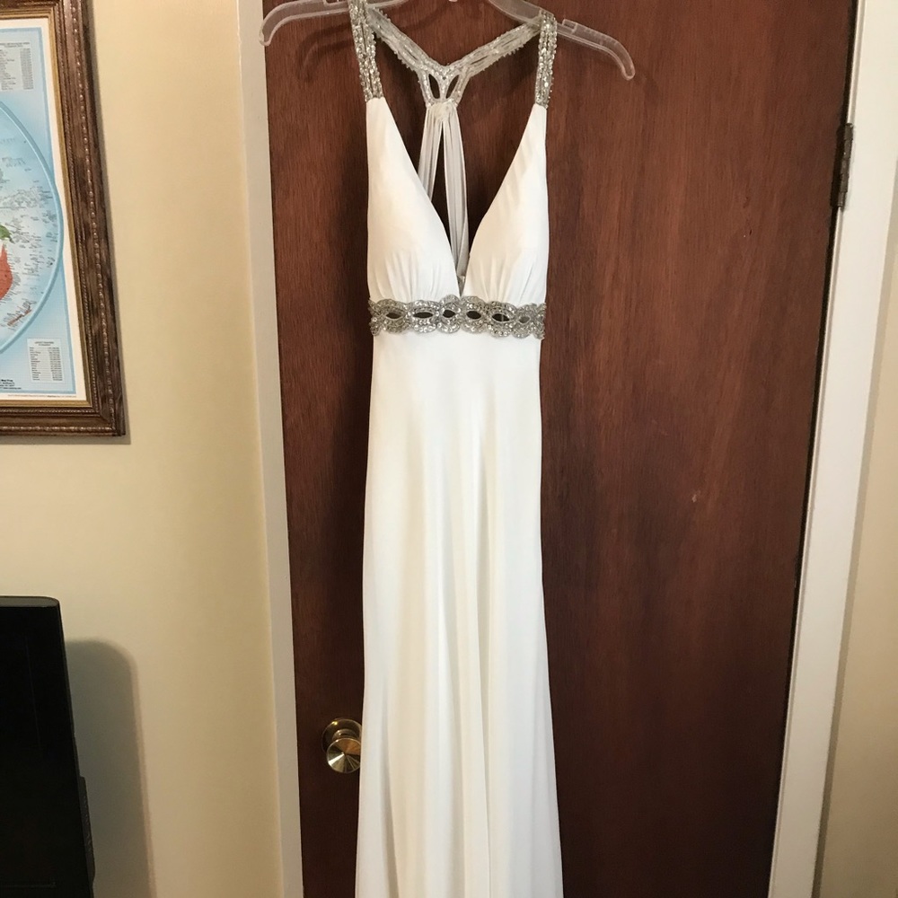 White Faviana Couture Dress